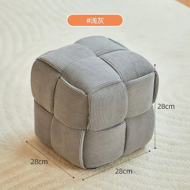 Modern Solid Wood Stool - Minimalist Ottoman Bench for Entryway, Living Room & Shoe Changing! #HomeDecor #FurnitureMustHaves