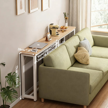 Multifunctional Sofa Back Shelf Coffee Table Storage Racks Wood Table Organizer Rack Table for Living Room Office Bedroom