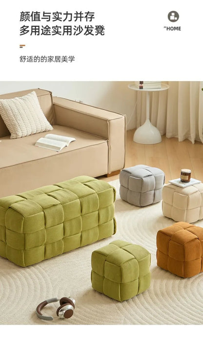 Modern Solid Wood Stool - Minimalist Ottoman Bench for Entryway, Living Room & Shoe Changing! #HomeDecor #FurnitureMustHaves
