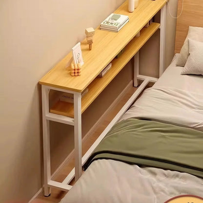 Multifunctional Sofa Back Shelf Coffee Table Storage Racks Wood Table Organizer Rack Table for Living Room Office Bedroom