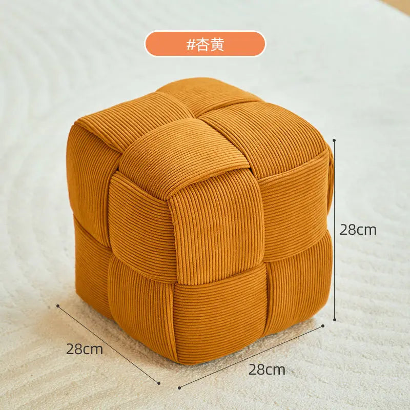 Modern Solid Wood Stool - Minimalist Ottoman Bench for Entryway, Living Room & Shoe Changing! #HomeDecor #FurnitureMustHaves